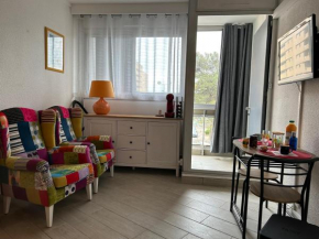Studio Climatisé pour 2 Pers avec Loggia & Parking à 200m de la Plage à Saint-Cyprien - FR-1-793-18